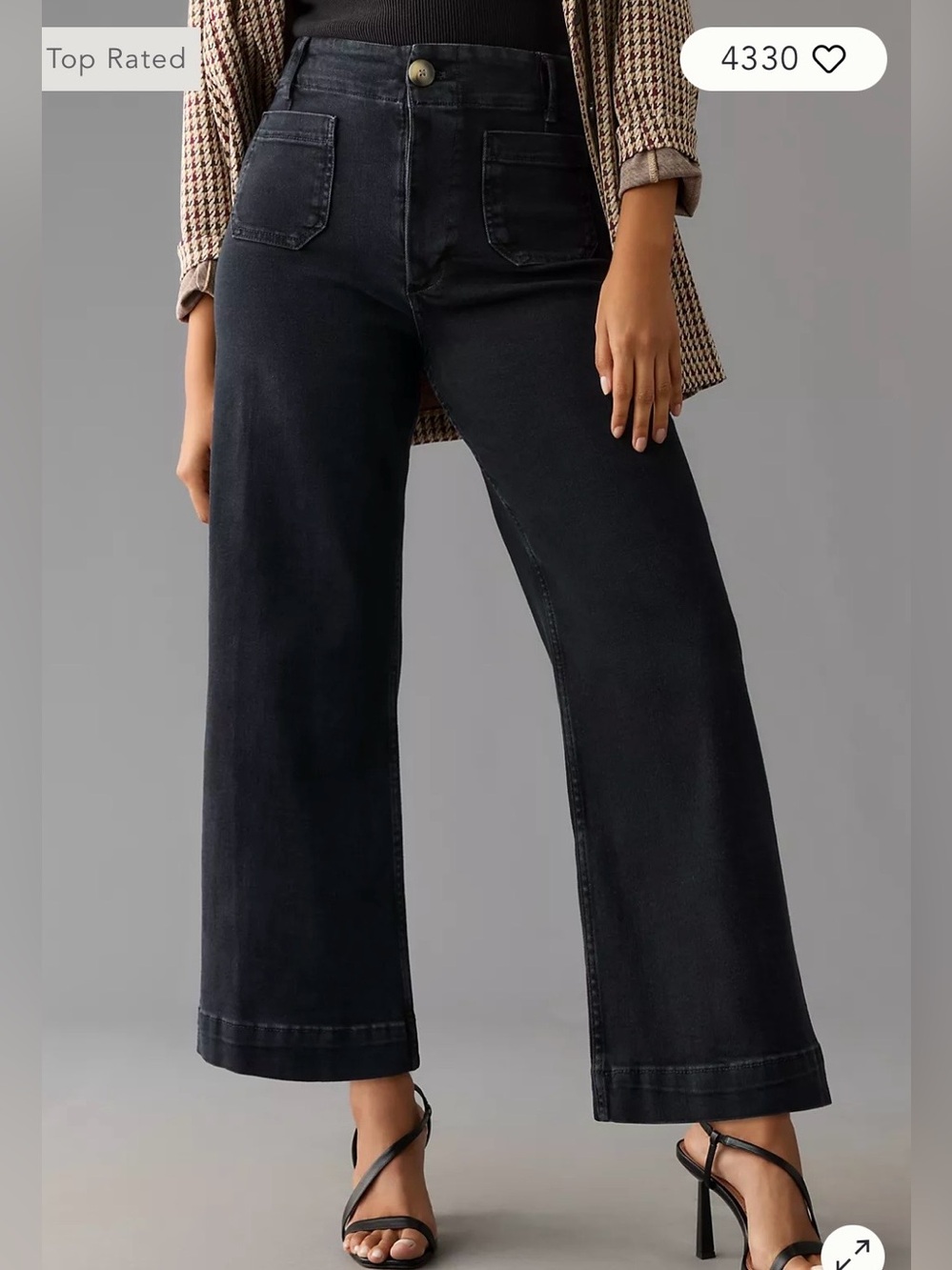 Maeve The Colette High-Rise Crop Wide-Leg Jeans